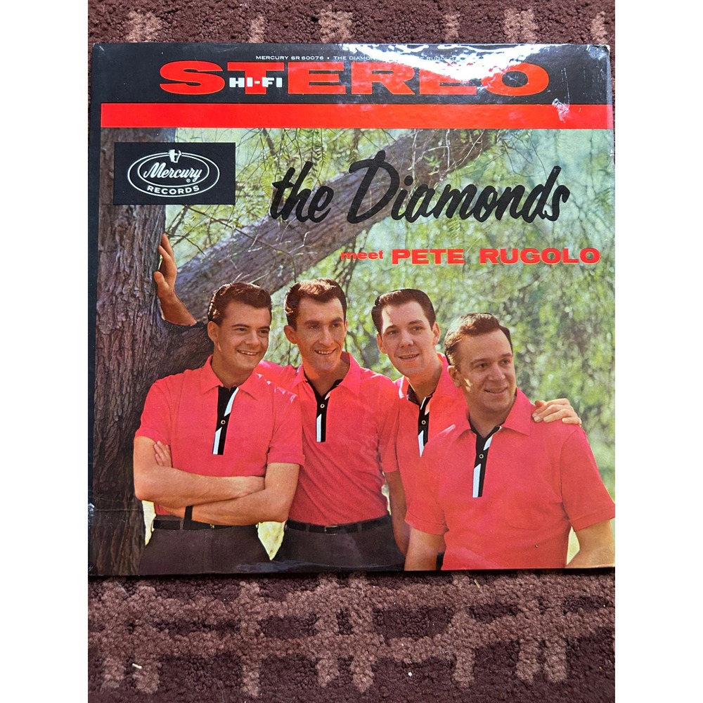 The Diamonds Meet Pete Rugolo Mercury‎ Records Stereo Hi Fi Vinyl Record Album